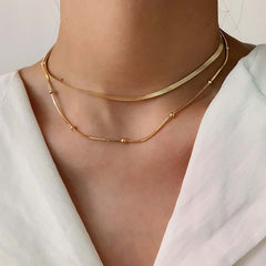 Minimalist Gold Stainless Steel Necklace