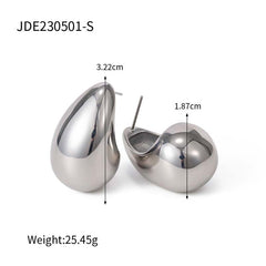 Premium Teardrop Titanium Steel Studs for Women