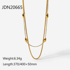 Minimalist Gold Stainless Steel Necklace