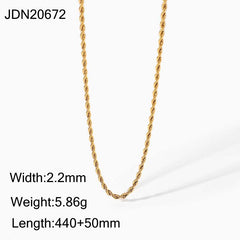 Minimalist Gold Stainless Steel Necklace