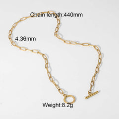 Minimalist Gold Stainless Steel Necklace