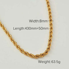 Minimalist Gold Stainless Steel Necklace